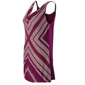 CAbi Magenta and Violet Sleeveless Dress